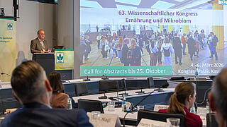 Einladungsfolie zum nächsten Kongress der DGE