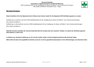 Vorschaubild der PDF-Datei Inhouse-Checkliste Essen auf Rädern