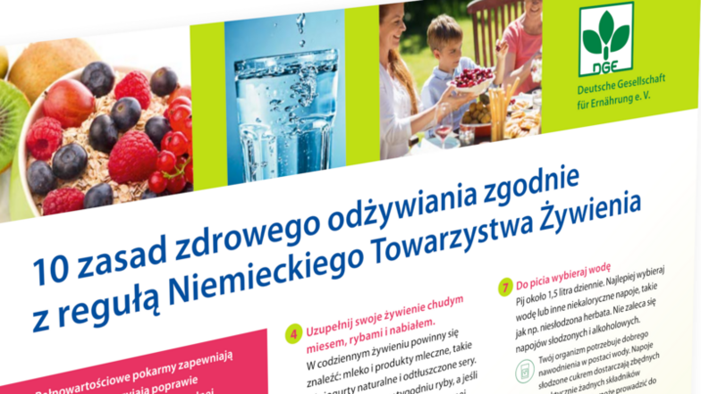 10 Regeln der DGE jetzt auch in Polnisch | DGE