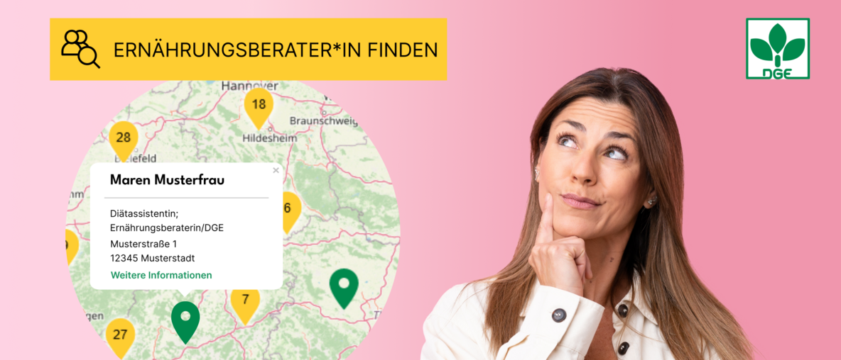 Ernährungsberater*in finden, Ausschnitt aus der Trefferkarte