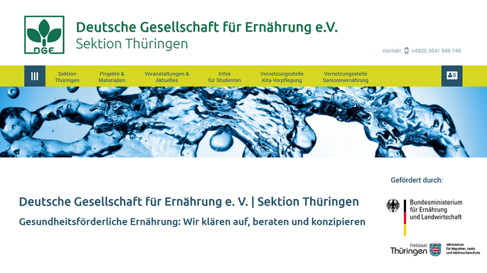 Homepage der Sektion Thüringen