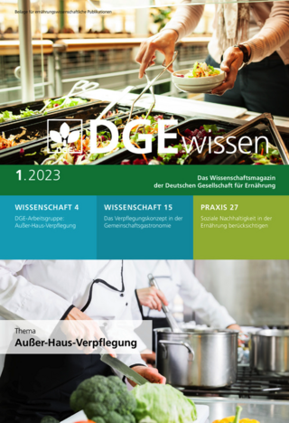 Abbildung Titel Wissenschaftmagazin DGEwissen
