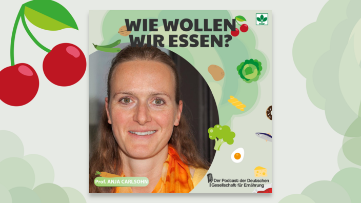 Cover vom Podcast mit Prof. Anja Carlsohn