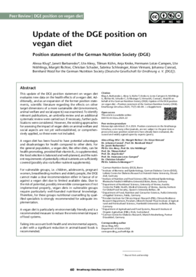 Cover DGE Position statment